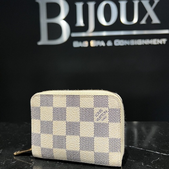 Damier Azur Mini Zippy Wallet - Picture 3 of 9